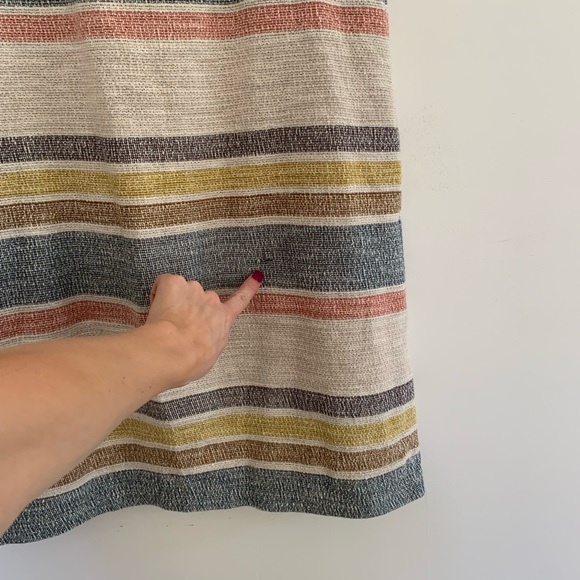 Madewell Texture & Thread Striped Cap Sleeve Dress - Picture 7 of 9